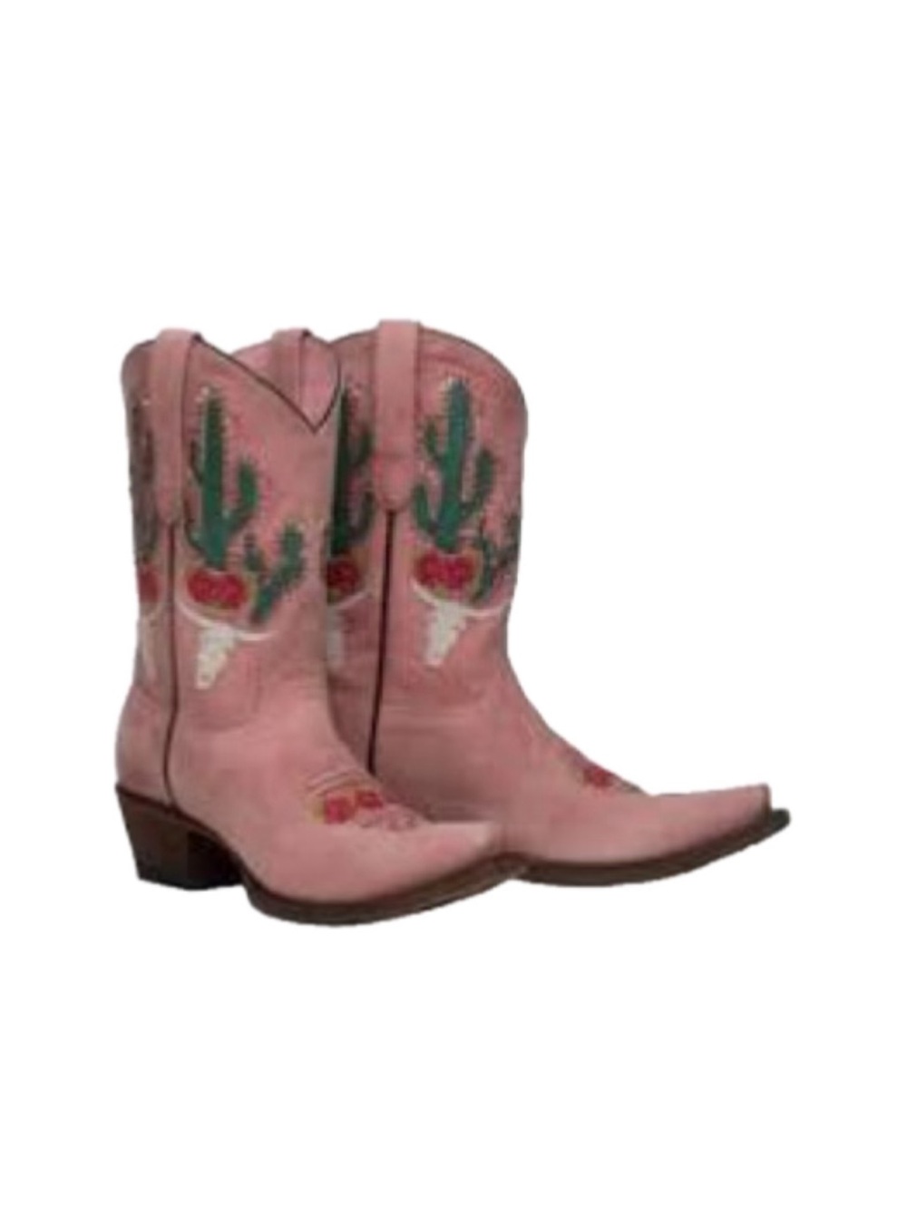 Junk Gypsy Pink Embroidered Western Cowgirl Boots - Women Size 11